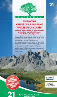 Wandelkaart 21 Briançon, Vallee de la Guisane, Vallee de la Claree | Fraternali editore