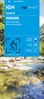 Wandelkaart 2148OT Vicdessos / Pique d'Estats / Pic du Montcalm | IGN - Institut Géographique National