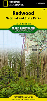 Wandelkaart 218 Redwood National & State Parks | National Geographic