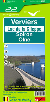 Wandelkaart 22 Verviers Lac de la Gileppe Soiron Olne | Mini-Ardenne