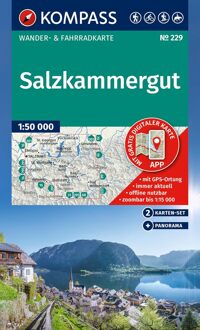 Wandelkaart 229 Salzkammergut | 2 kaarten-set | Kompass