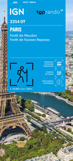 Wandelkaart 2314OT Paris / Forêts de Meudon et de Fausses Reposes | IGN - Institut Géographique National