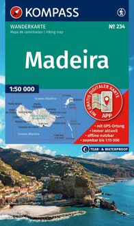 Wandelkaart 234 Madeira | Kompass