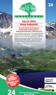 Wandelkaart 24 Valle Orco, Gran Paradiso | Fraternali Editore