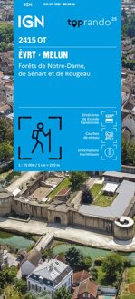 Wandelkaart 2415OT Evry / Melun / Forêt Sénart / Forêt Notre-Dame | IGN - Institut Géographique National