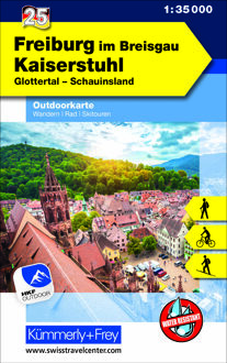 Wandelkaart 25 Outdoorkarte Freiburg im Breisgau - Kaiserstuhl | Kümmerly & Frey
