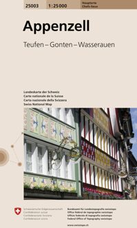 Wandelkaart 25003 Appenzell | Swisstopo