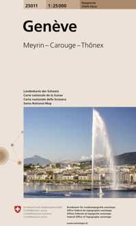 Wandelkaart 25011 Genève | Swisstopo
