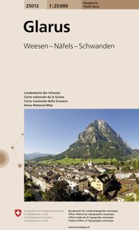 Wandelkaart 25012 Glarus | Swisstopo