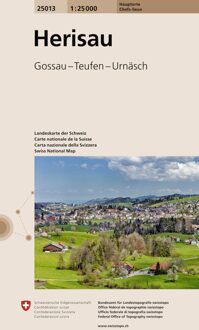 Wandelkaart 25013 Herisau - | Swisstopo
