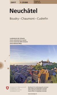 Wandelkaart 25017 Neuchâtel - | Swisstopo