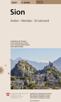 Wandelkaart 25021 Sion | Swisstopo