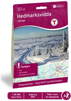 Wandelkaart 2511 Turkart Hedmarksvidda | Nordeca