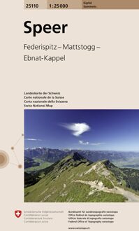 Wandelkaart 25110 Speer | Swisstopo