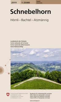 Wandelkaart 25111 Schnebelhorn | Swisstopo