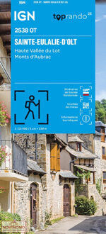 Wandelkaart 2538OT Ste-Eulalie-d'Olt | IGN - Institut Géographique National