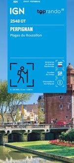 Wandelkaart 2548OT Perpignan / Plages du Roussillon | IGN - Institut Géographique National
