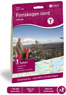 Wandelkaart 2706 Turkart Finnskogen Nord | Nordeca