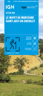 Wandelkaart 2730 SB - Serie Bleue Le Mayet-de-Montagne / St-just-en-Chevalet | IGN - Institut Géographique National