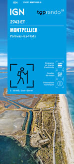 Wandelkaart 2743ET Montpellier / Palavas-les-Flots | IGN - Institut Géographique National