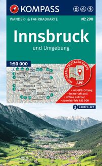 Wandelkaart 290 Innsbruck | Kompass