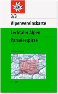 Wandelkaart 3/3 Alpenvereinskarte Lechtaler Alpen - Parseierspitze | Alpenverein