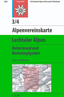 Wandelkaart 3/4 Alpenvereinskarte Lechtaler Alpen | Alpenverein