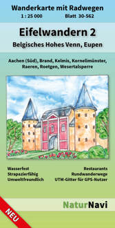 Wandelkaart 30-562 Eifelwandern 2 - Belgisches Hohes Venn - Hoge Venen, Eupen | NaturNavi
