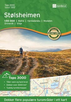 Wandelkaart 3012 Topo 3000 Stølsheimen | Nordeca