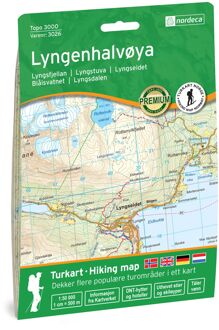 Wandelkaart 3026 Topo 3000 Lyngenhalvoya | Nordeca