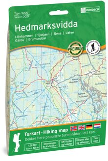 Wandelkaart 3027 Topo 3000 Hedmarksvidda | Nordeca