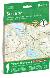Wandelkaart 3028 Topo 3000 Senja sor - zuid | Nordeca