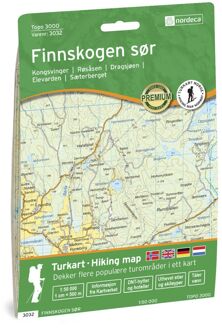 Wandelkaart 3032 Topo 3000 Finnskogen Sor | Nordeca