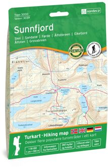 Wandelkaart 3039 Topo 3000 Sunnfjord | Nordeca