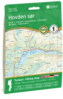 Wandelkaart 3046 Topo 3000 Hovden sør - zuid | Nordeca