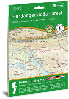 Wandelkaart 3055 Topo 3000 Hardangervidda sorost | Nordeca