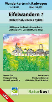 Wandelkaart 31-559 Eifelwandern 7 - Hellenthal, Oberes Kylltal | NaturNavi