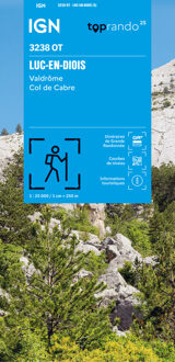 Wandelkaart 3238OT Luc-en-Diois | IGN - Institut Géographique National