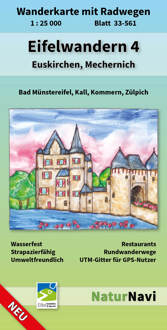 Wandelkaart 33-561 Eifelwandern 4 - Euskirchen, Mechernich | NaturNavi