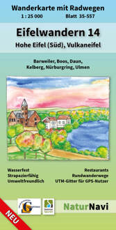 Wandelkaart 35-557 Eifelwandern 14 - Hohe Eifel (Süd), Vulkaneifel | NaturNavi