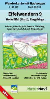Wandelkaart 35-559 Eifelwandern 9 - Hohe Eifel (Nord), Ahrgebirge | NaturNavi