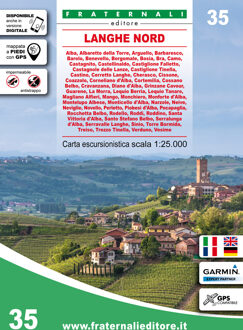 Wandelkaart 35 Langhe Nord | Fraternali Editore