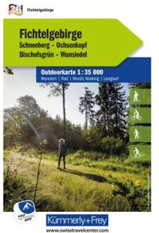 Wandelkaart 36 Outdoorkarte Fichtelgebirge | Kümmerly & Frey