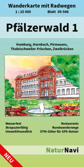Wandelkaart 39-546 Pfälzerwald 1 West | NaturNavi
