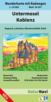 Wandelkaart 39-557 Untermosel & Koblenz | NaturNavi