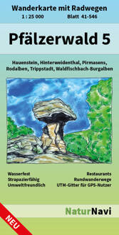 Wandelkaart 41-546 Pfälzerwald 5 Mitte | NaturNavi