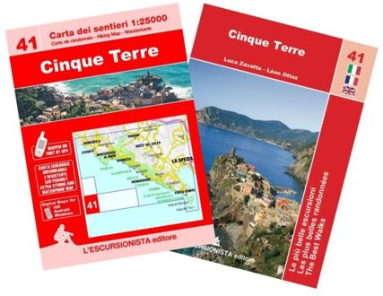 Wandelkaart 41 Cinque Terre | L'Escursionista editore