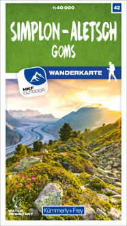 Wandelkaart 42 Simplon / Aletsch / Goms | Kümmerly & Frey