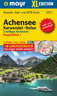 Wandelkaart 429 XL Achensee - Karwendel - Rofan | Mayr