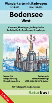 Wandelkaart 51-529 Bodensee West | NaturNavi
